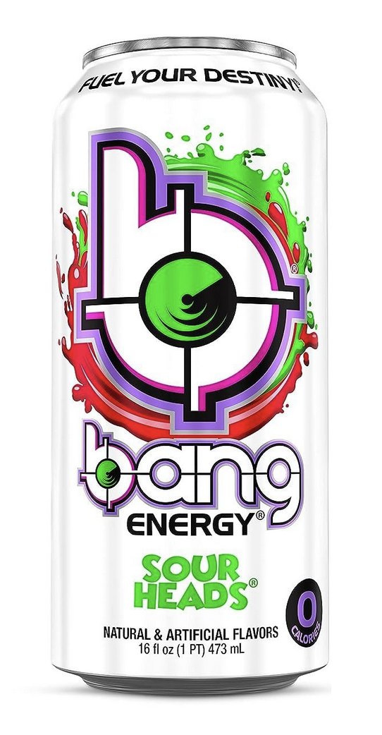 Bang Energy Sour Head, 16 Oz Can Beverage for You